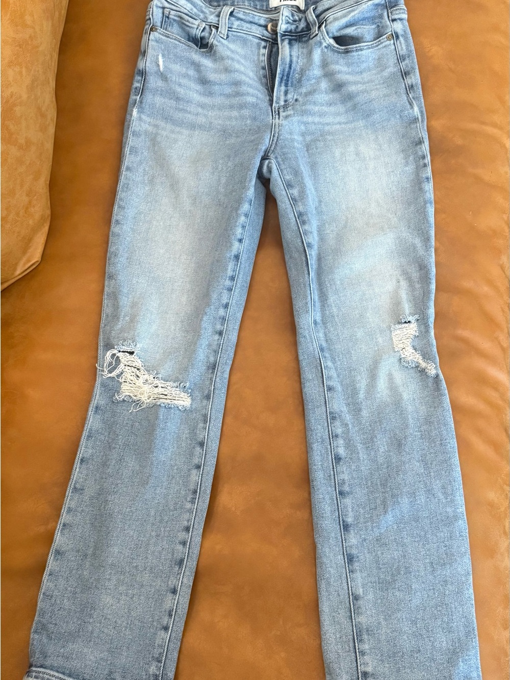 PAIGE Cindy High-Rise Light Blue Distressed Women’s Jeans Size 27